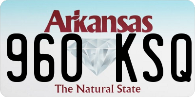 AR license plate 960KSQ