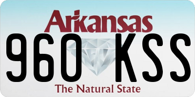 AR license plate 960KSS