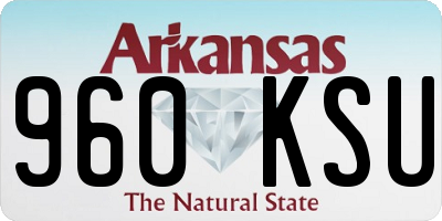 AR license plate 960KSU