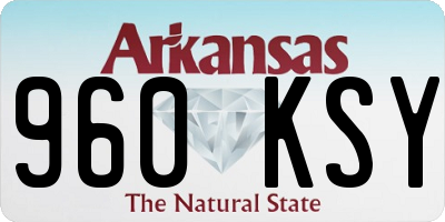 AR license plate 960KSY