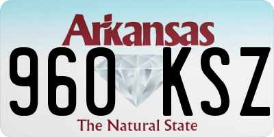 AR license plate 960KSZ