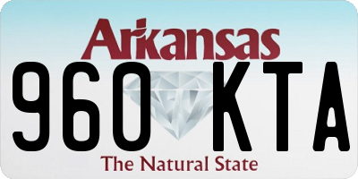 AR license plate 960KTA