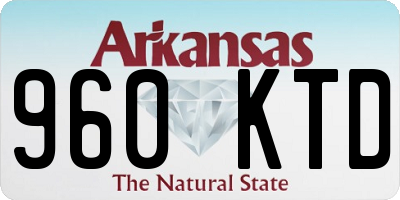 AR license plate 960KTD
