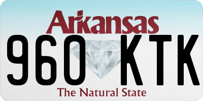 AR license plate 960KTK