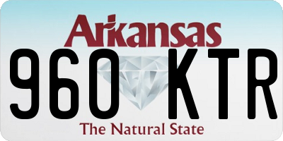 AR license plate 960KTR