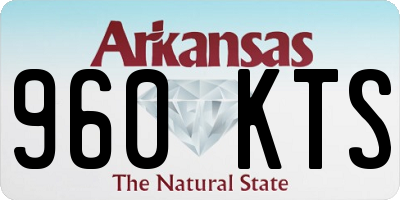 AR license plate 960KTS