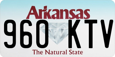 AR license plate 960KTV