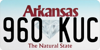 AR license plate 960KUC