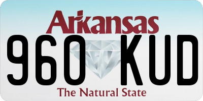 AR license plate 960KUD
