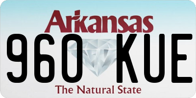AR license plate 960KUE