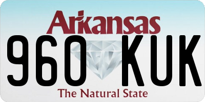 AR license plate 960KUK