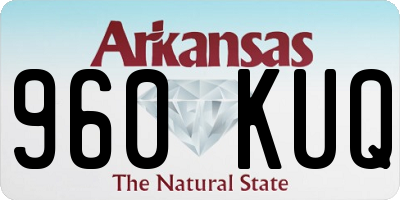 AR license plate 960KUQ