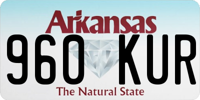 AR license plate 960KUR