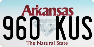 AR license plate 960KUS