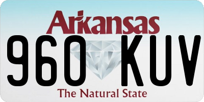 AR license plate 960KUV