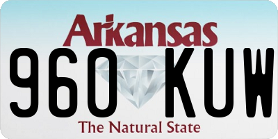 AR license plate 960KUW