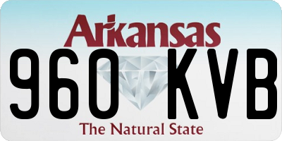 AR license plate 960KVB