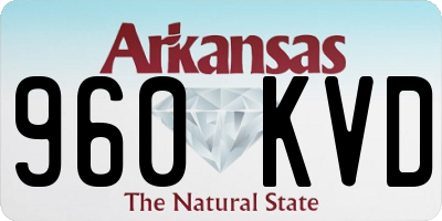 AR license plate 960KVD