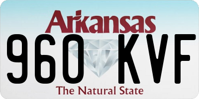 AR license plate 960KVF