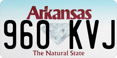 AR license plate 960KVJ