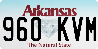 AR license plate 960KVM