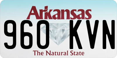 AR license plate 960KVN