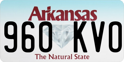 AR license plate 960KVO