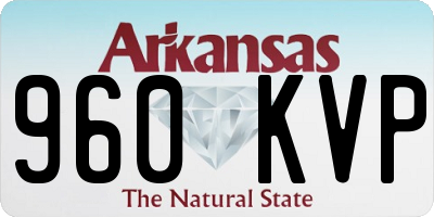 AR license plate 960KVP