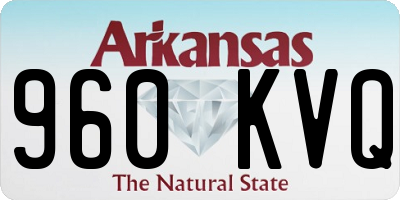 AR license plate 960KVQ