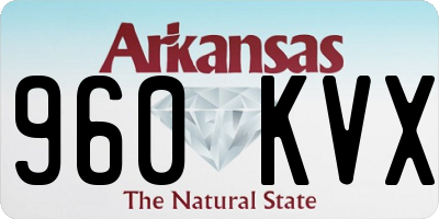 AR license plate 960KVX