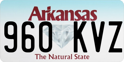 AR license plate 960KVZ