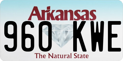 AR license plate 960KWE
