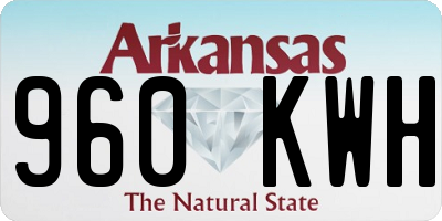 AR license plate 960KWH