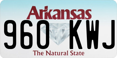 AR license plate 960KWJ