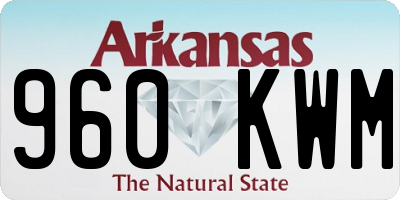 AR license plate 960KWM