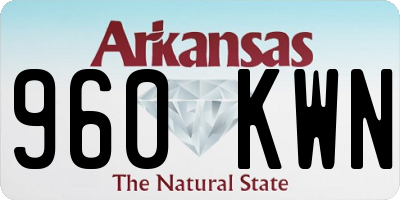 AR license plate 960KWN