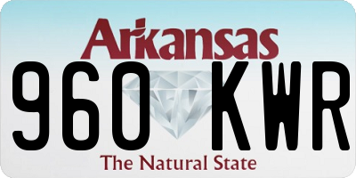 AR license plate 960KWR