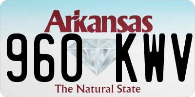 AR license plate 960KWV