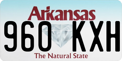 AR license plate 960KXH