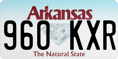 AR license plate 960KXR