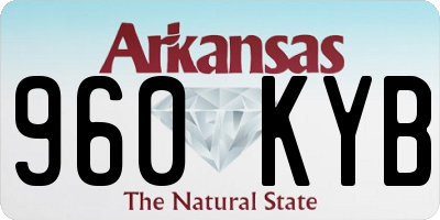 AR license plate 960KYB