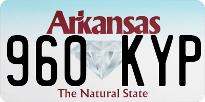 AR license plate 960KYP
