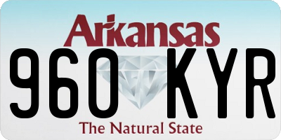 AR license plate 960KYR