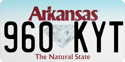 AR license plate 960KYT