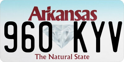 AR license plate 960KYV