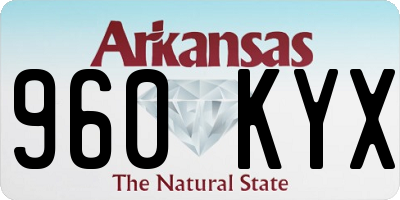 AR license plate 960KYX