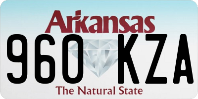 AR license plate 960KZA