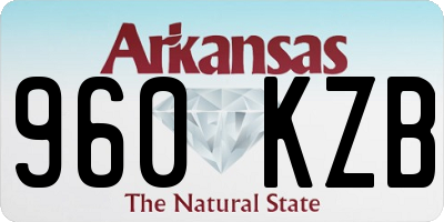 AR license plate 960KZB