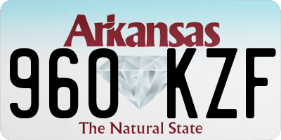 AR license plate 960KZF