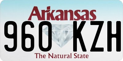 AR license plate 960KZH